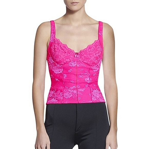🔥FINAL PRICE DROP🔥 NWD$2,150 Balenciaga Pink Lingerie Lace Scoop Back Tank Top - Picture 7 of 16